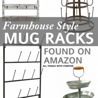 Farmhouse Style Mug Racks