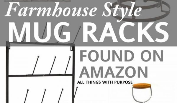 Farmhouse Style Mug Racks