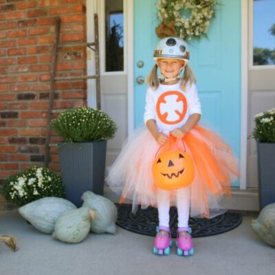 No-Sew Star Wars BB-8 Costume for Girls!