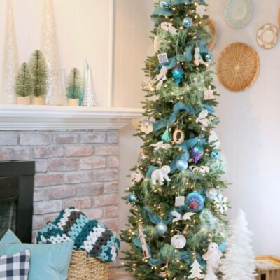 A Slim Christmas Tree for a Small Space