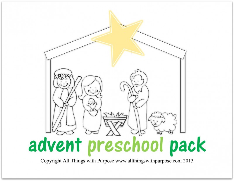 nativity printable image