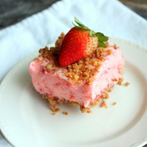 The BEST Frozen Strawberry Dessert