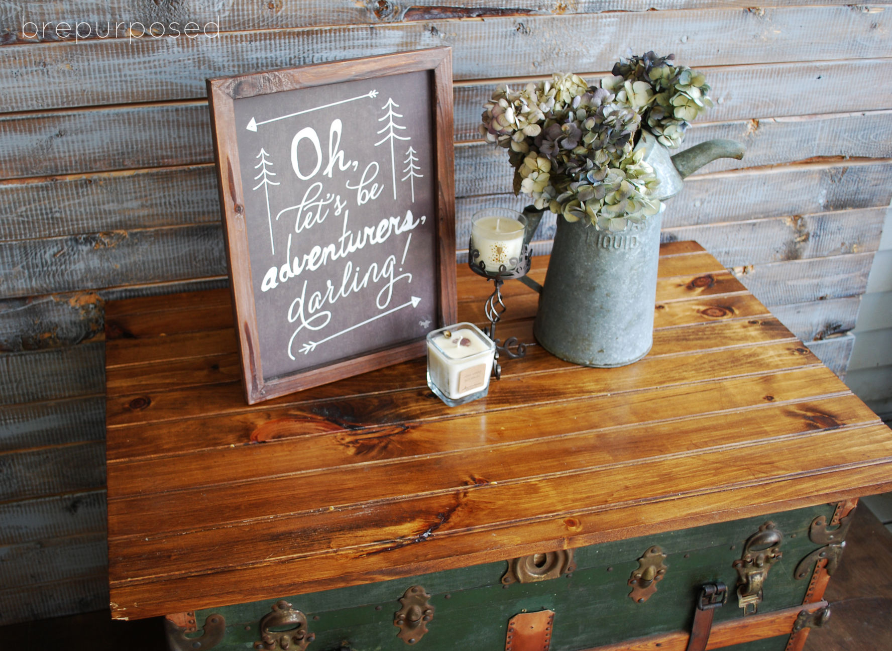 Steamer trunk store coffee table