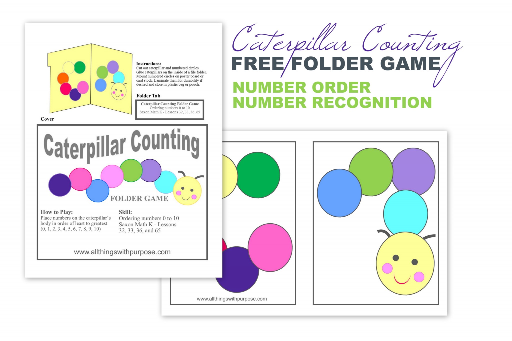 folder game caterpillar counting