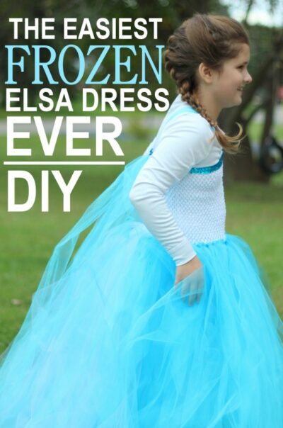 The Easiest DIY Princess Elsa Tutu Dress (EVER)