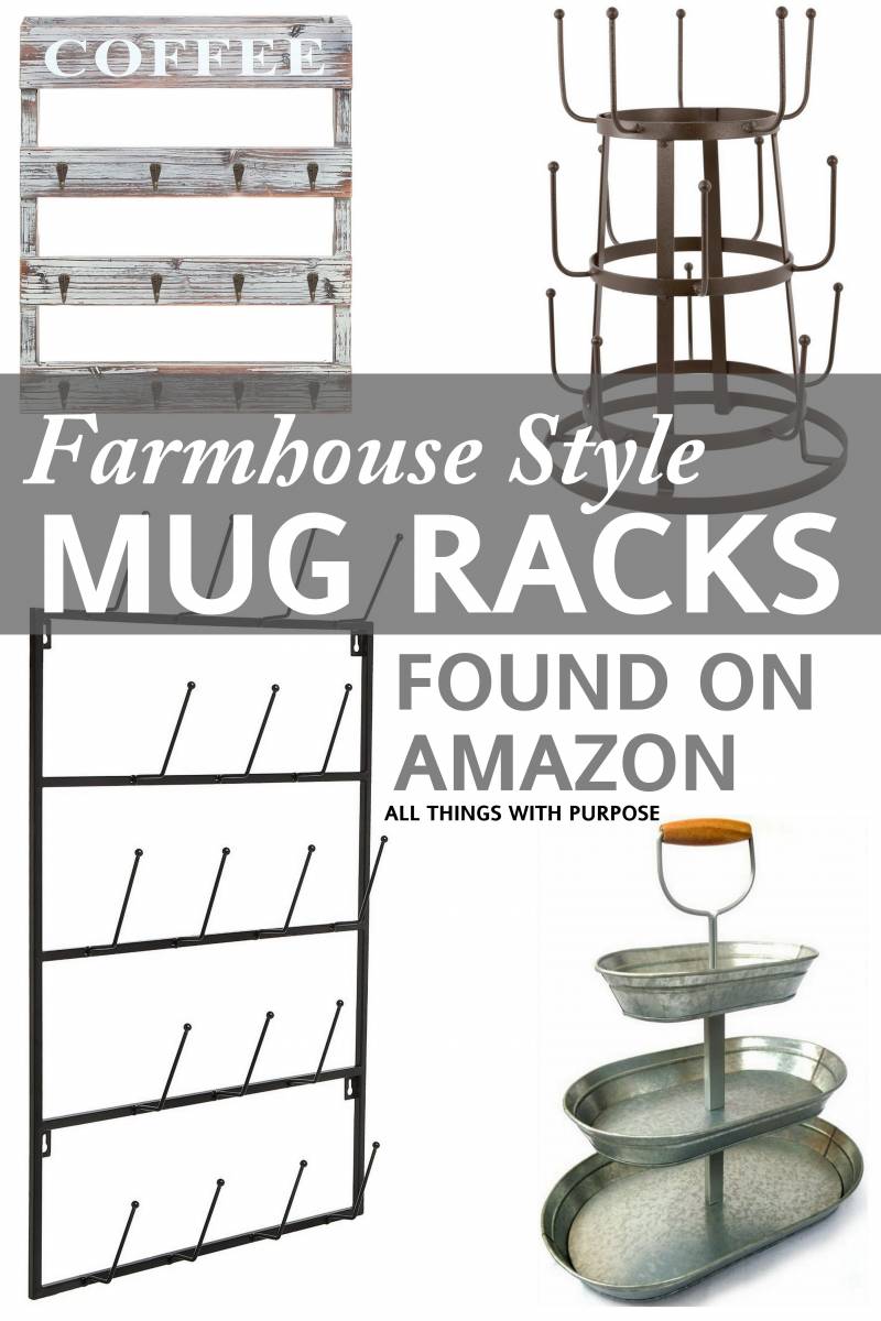 Farmhouse Style Mug Racks | All Things with Purpose