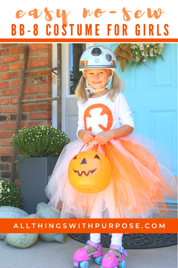 No-Sew Star Wars BB-8 Costume for Girls! | All Things with Purpose