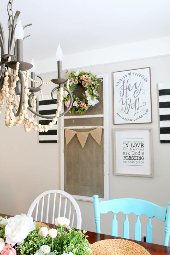 Get the Look: Wood Bead Chandelier DIY | All Things with Purpose