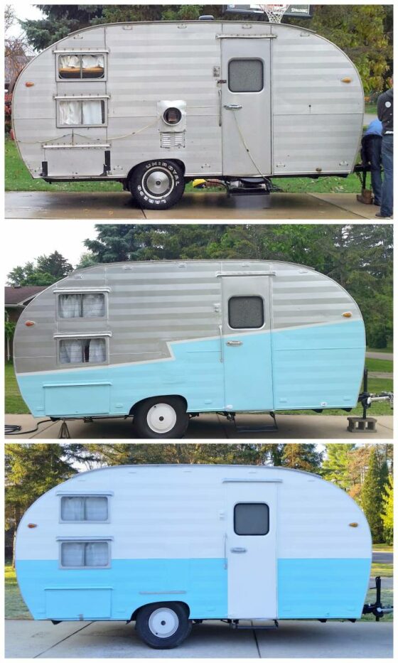 Our Vintage Camper: Before and After | All Things with Purpose