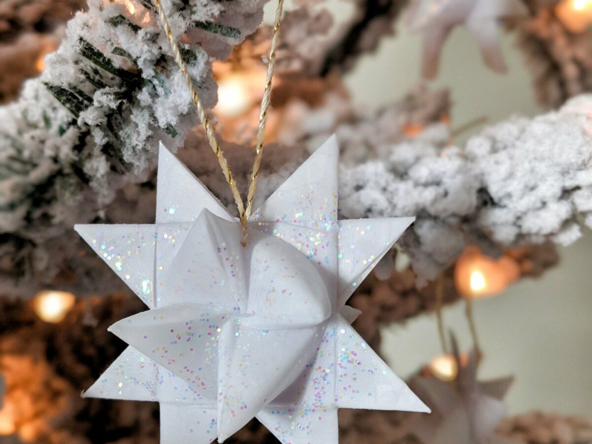 Handmade German Star Paper Ornaments