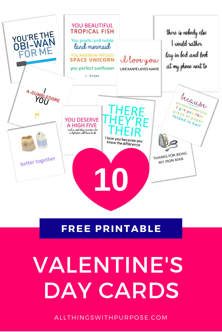 Free Printable Funny Valentine Cards To Give To Someone Special