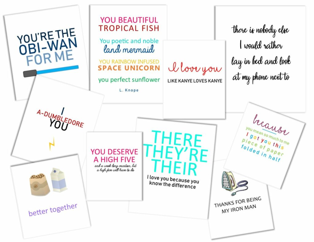 Free Printable Funny Valentine Cards to Give to Someone Special