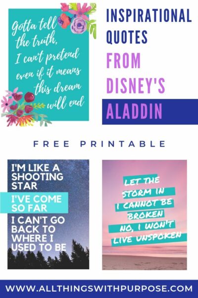 Free Printable Quotes from Disney's Aladdin