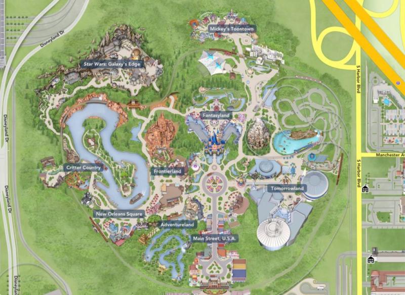 Disneyland Map 2024 Anaheim - Liuka Shannon