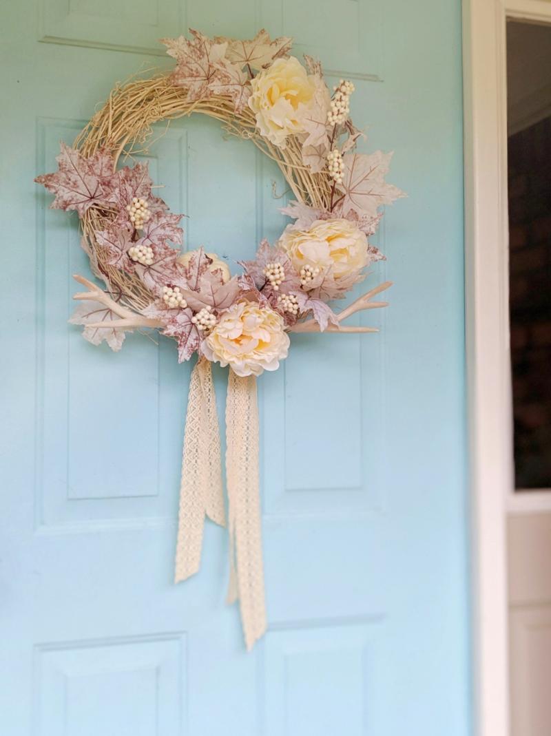 One Easy Beautiful White Paper Wreath That You'll Want To Make - Happy  Happy Nester