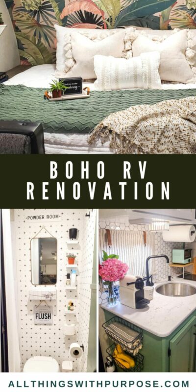 Bold Boho Forest River Wolf Pup Travel Trailer Remodel